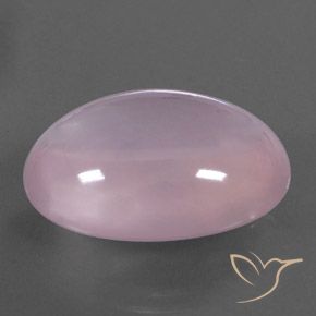 Quarzo rosa Rosa chiaro naturale da 28.75 ct, Ovale, Trasparente/Traslucido