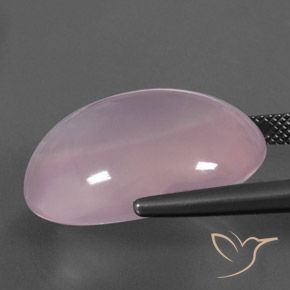 Quarzo rosa Rosa chiaro naturale da 28.75 ct, Ovale, Trasparente/Traslucido
