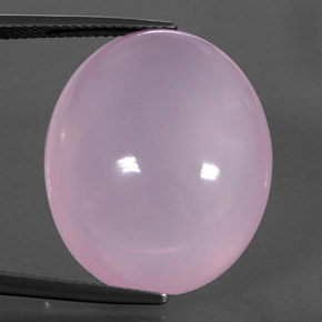 Quarzo rosa naturale rosa da 39,07 ct, trasparente, trasparente/traslucido