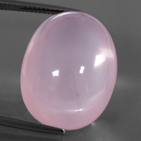 Quarzo rosa naturale rosa da 37,75 ct, trasparente, trasparente/traslucido