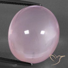 29.85ct Naturale Rosa chiaro Quarzo rosa, Ovale, Trasparente/Traslucido