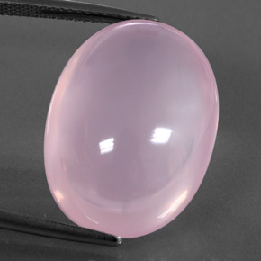 Quarzo rosa naturale rosa da 24,40 ct, trasparente, trasparente/traslucido
