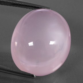 Quarzo rosa Rosa chiaro naturale da 24.67 ct, Trasparente, Trasparente/Traslucido