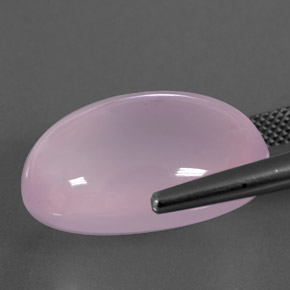 Quarzo rosa Rosa gomma da masticare naturale da 26.23 ct, Trasparente, Trasparente/Traslucido