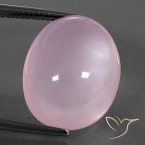 23.63ct Naturale Rosa chiaro Quarzo rosa, Ovale, Trasparente/Traslucido