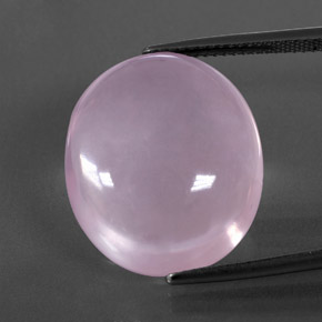 Quarzo rosa naturale rosa da 23,73 ct, trasparente, trasparente/traslucido