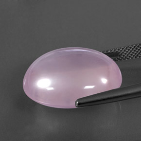 Quarzo rosa naturale rosa da 23,73 ct, trasparente, trasparente/traslucido