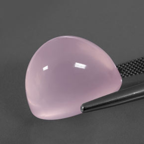 Quarzo rosa Rosa gomma da masticare naturale da 28.81 ct, Trasparente, Trasparente/Traslucido