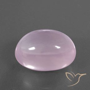 Quarzo rosa Rosa chiaro naturale da 22.58 ct, Ovale, Trasparente/Traslucido