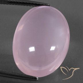 22.82ct Naturale Rosa chiaro Quarzo rosa, Ovale, Trasparente/Traslucido