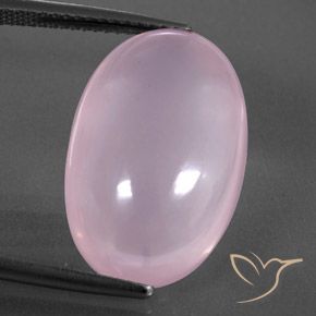 16.09ct Naturale Rosa chiaro Quarzo rosa, Ovale, Trasparente/Traslucido