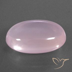 Quarzo rosa Rosa chiaro naturale da 16.09 ct, Ovale, Trasparente/Traslucido