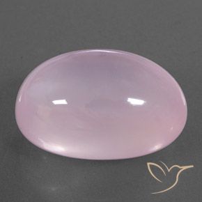 Quarzo rosa Rosa gomma da masticare naturale da 26.89 ct, Ovale, Trasparente/Traslucido