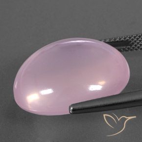 Quarzo rosa Rosa chiaro naturale da 22.94 ct, Ovale, Trasparente/Traslucido