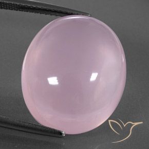 21.48ct Naturale Rosa chiaro Quarzo rosa, Ovale, Trasparente/Traslucido
