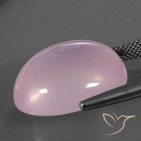 Quarzo rosa Rosa chiaro naturale da 21.48 ct, Ovale, Trasparente/Traslucido