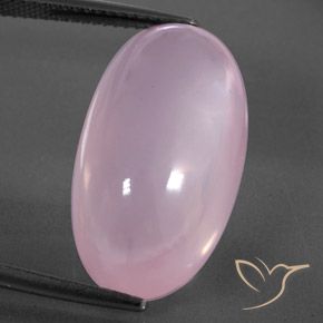 21.29ct Naturale Rosa chiaro Quarzo rosa, Ovale, Trasparente/Traslucido