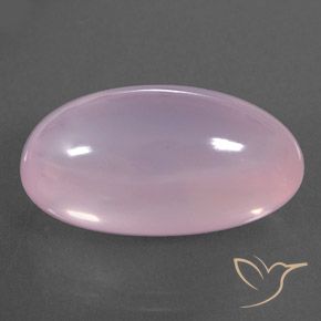 Quarzo rosa Rosa chiaro naturale da 21.29 ct, Ovale, Trasparente/Traslucido