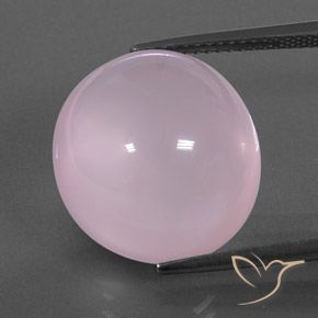 Quarzo rosa Rosa chiaro naturale da 18.24 ct, Ovale, Trasparente/Traslucido