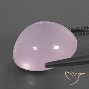 Quarzo rosa Rosa chiaro naturale da 18.24 ct, Ovale, Trasparente/Traslucido