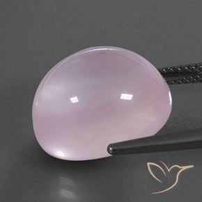 Quarzo rosa Rosa gomma da masticare naturale da 16.85 ct, Trasparente, Trasparente/Traslucido