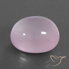 Quarzo rosa Rosa gomma da masticare naturale da 16.45 ct, Ovale, Trasparente/Traslucido
