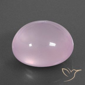 Quarzo rosa Rosa gomma da masticare naturale da 17.49 ct, Ovale, Trasparente/Traslucido