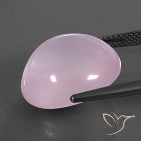 Quarzo rosa Rosa gomma da masticare naturale da 17.49 ct, Ovale, Trasparente/Traslucido
