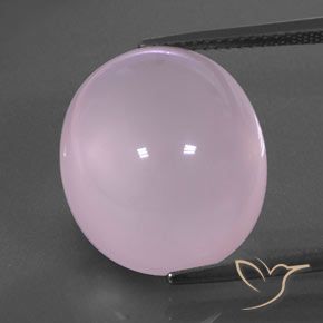 18.62ct Naturale Rosa chiaro Quarzo rosa, Ovale, Trasparente/Traslucido
