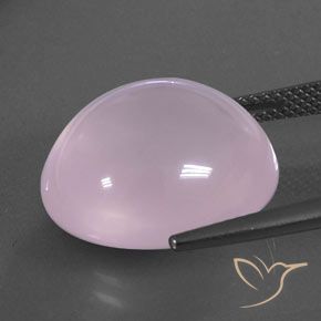 Quarzo rosa Rosa chiaro naturale da 18.62 ct, Ovale, Trasparente/Traslucido