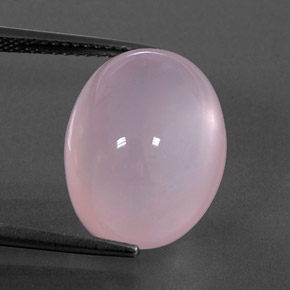 Quarzo rosa naturale rosa da 14,61 ct, trasparente, trasparente/traslucido