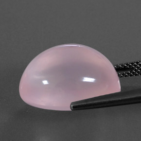 Quarzo rosa naturale rosa da 14,61 ct, trasparente, trasparente/traslucido