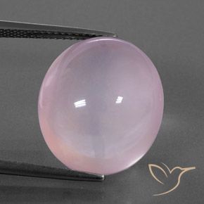 19.66ct Naturale Rosa gomma da masticare Quarzo rosa, Ovale, Trasparente/Traslucido