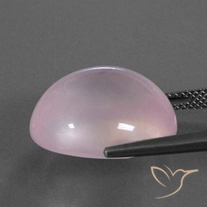 Quarzo rosa Rosa gomma da masticare naturale da 19.66 ct, Ovale, Trasparente/Traslucido