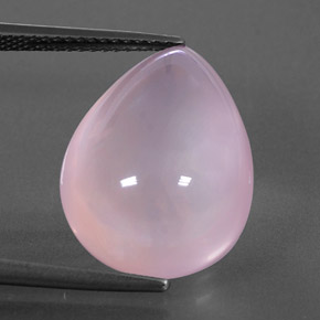Quarzo rosa naturale rosa da 14,27 ct, trasparente, trasparente/traslucido