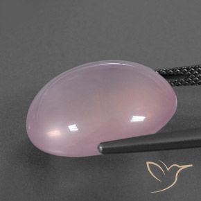 Quarzo rosa Rosa gomma da masticare naturale da 15.24 ct, Ovale, Trasparente/Traslucido