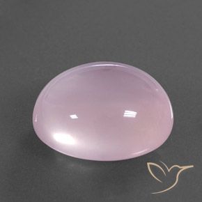 Quarzo rosa Rosa chiaro naturale da 17.48 ct, Ovale, Trasparente/Traslucido