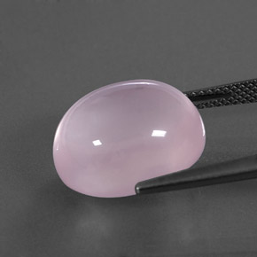 Quarzo rosa naturale rosa da 14,24 ct, trasparente, trasparente/traslucido