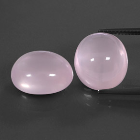 Quarzo rosa naturale rosa da 20,31 ct, trasparente, trasparente/traslucido