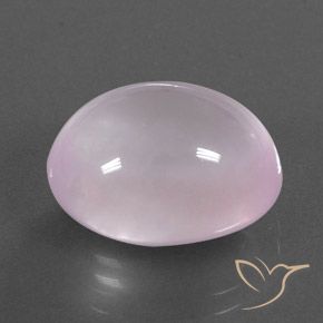 Quarzo rosa Rosa chiaro naturale da 15.35 ct, Ovale, Trasparente/Traslucido