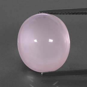 Quarzo rosa naturale rosa da 15,13 ct, trasparente, trasparente/traslucido