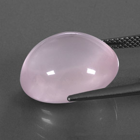 Quarzo rosa naturale rosa da 15,13 ct, trasparente, trasparente/traslucido