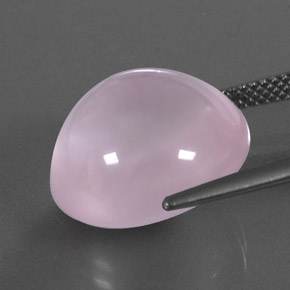 Quarzo rosa Rosa gomma da masticare naturale da 15.44 ct, Trasparente, Trasparente/Traslucido