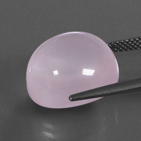 Quarzo rosa naturale rosa da 17,22 ct, trasparente, trasparente/traslucido