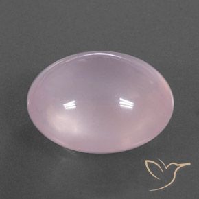 Quarzo rosa Rosa chiaro naturale da 13.96 ct, Ovale, Trasparente/Traslucido
