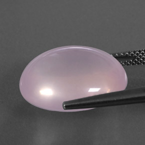 Quarzo rosa naturale rosa da 14,76 ct, trasparente, trasparente/traslucido