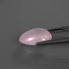 Quarzo rosa naturale rosa da 4,46 ct, trasparente, trasparente/traslucido