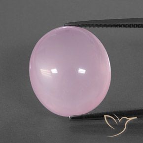 18.95ct Naturale Rosa chiaro Quarzo rosa, Ovale, Trasparente/Traslucido