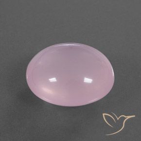 Quarzo rosa Rosa chiaro naturale da 18.95 ct, Ovale, Trasparente/Traslucido