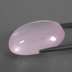 Quarzo rosa naturale rosa da 33,79 ct, trasparente, trasparente/traslucido